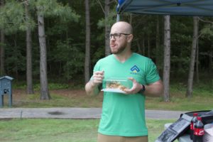 tmba golf tournament 2016 staff eating in tent
